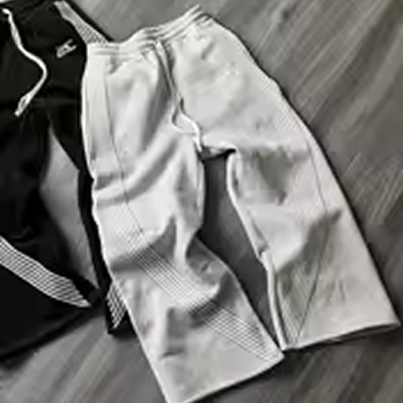 Casual Grey Embroidered Y2K Camo Trousers